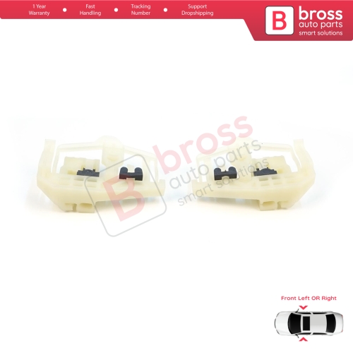 Window Regulator Repair Clips A+B Front Door for BMW 3 Series E46 Compact 2001-2005 2-Door 51338251351 51338251352