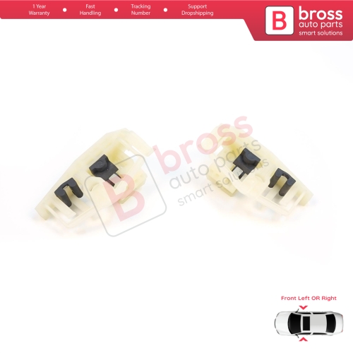 Window Regulator Repair Clips A+B Front Door for BMW 3 Series E46 Compact 2001-2005 2-Door 51338251351 51338251352