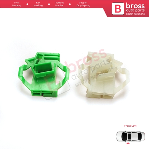 Window Regulator Repair Clips Front Left for VW Polo Classic 6V Caddy MK2 Seat Cordoba MK1 Ibiza MK2 Inca Skoda Octavia MK1 1U 6K4837401
