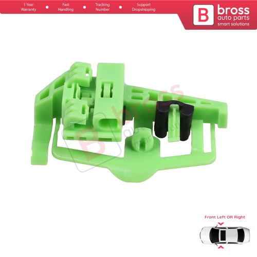 Window Regulator Clip R Front for BMW E 46 Compact GREEN