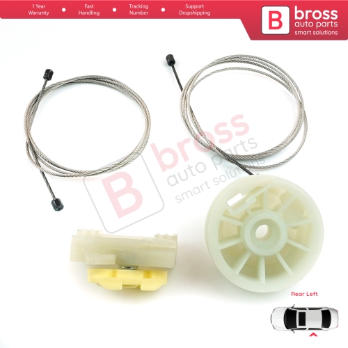 Window Regulator Repair Set Rear Left Door for Vauxhall Opel Meriva MK1 A X03 2003-2010 93362663