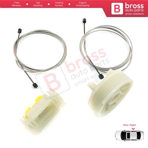 Window Regulator Repair Set Rear Right Door for Vauxhall Opel Meriva MK1 A X03 2003-2010 93362664