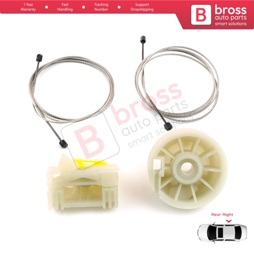 Window Regulator Repair Set Rear Right Door for Vauxhall Opel Meriva MK1 A X03 2003-2010 93362664