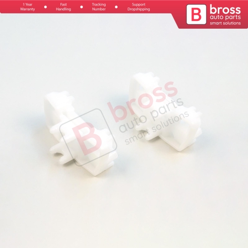 2 Pieces Window Regulator Repair Clips Right Door for VW Sharan MK1 Seat Alhambra 7M 7V Leon MK2 Ford Galaxy MK1 Freelander MK1 L314