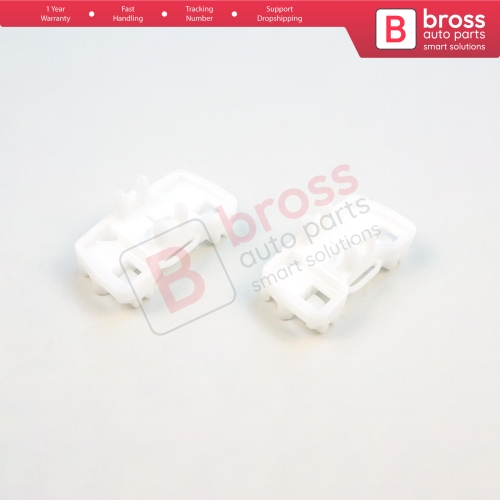 2 Pieces Window Regulator Repair Clips Right Door for VW Sharan MK1 Seat Alhambra 7M 7V Leon MK2 Ford Galaxy MK1 Freelander MK1 L314