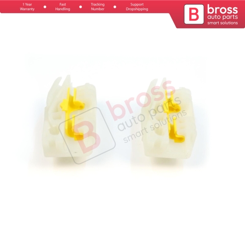 2 Pieces Window Regulator Repair Clips Left Door for VW Sharan MK1 Seat Alhambra 7M 7V Leon MK2 Ford Galaxy MK1 Freelander MK1 L314