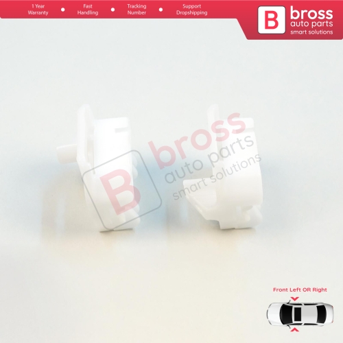 Window Regulator Repair Clips A+B Front Door for VW Golf Bora Jetta MK4 A4 1J Seat Ibiza MK3 6L Coupe Peugeot 607 1999-2010 1JM898461