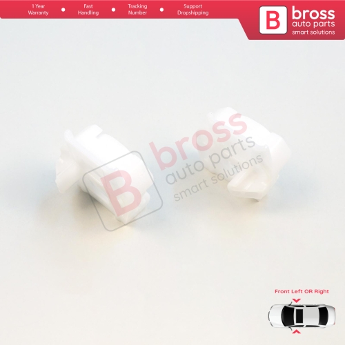 Window Regulator Repair Clips A+B Front Door for VW Golf Bora Jetta MK4 A4 1J Seat Ibiza MK3 6L Coupe Peugeot 607 1999-2010 1JM898461