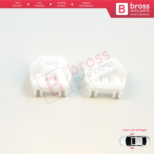 Window Regulator Repair Clips A+B Front Door for VW Golf Bora Jetta MK4 A4 1J Seat Ibiza MK3 6L Coupe Peugeot 607 1999-2010 1JM898461