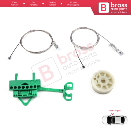 Power Window Regulator Repair Set Front Right Door for Fiat Linea 323 110 2007-2018 51892560