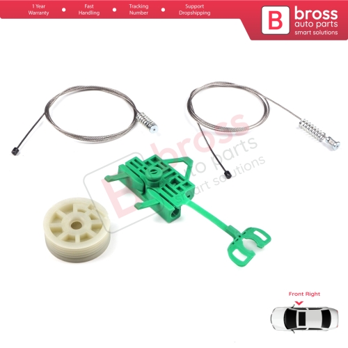 Power Window Regulator Repair Set Front Right Door for Fiat Linea 323 110 2007-2018 51892560