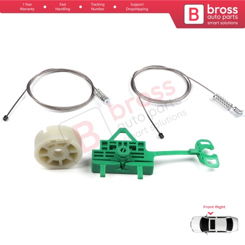 Power Window Regulator Repair Set Front Right Door for Fiat Linea 323 110 2007-2018 51892560