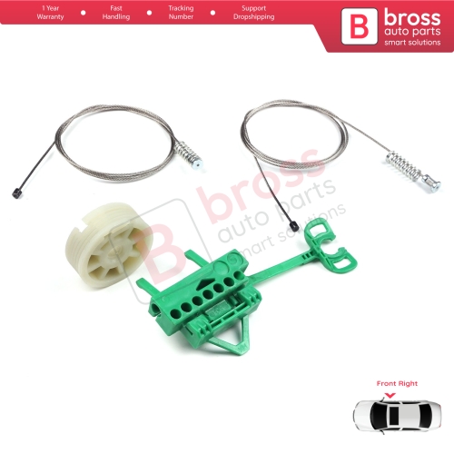 Power Window Regulator Repair Set Front Right Door for Fiat Linea 323 110 2007-2018 51892560