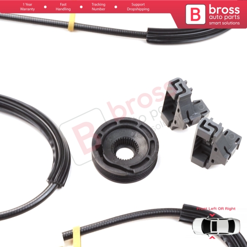 Manual Window Regulator Repair Set Front Left or Right Door for VW Polo MK3 6N1 6N2 1994-2001 2/3 Door 6N3837401