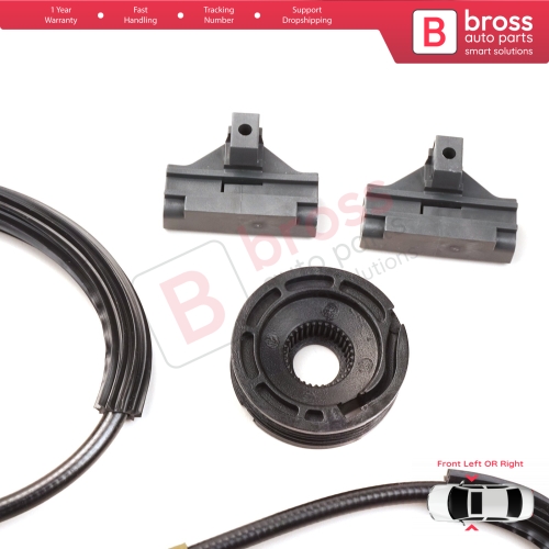 Manual Window Regulator Repair Set Front Left or Right Door for VW Polo MK3 6N1 6N2 1994-2001 2/3 Door 6N3837401