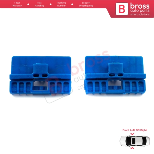 2 Pieces Window Regulator Clips Front Doors 8L3837461 for Audi A3 8L A6 C5