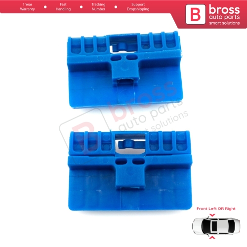 2 Pieces Window Regulator Clips Front Doors 8L3837461 for Audi A3 8L A6 C5