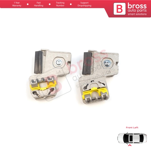 Window Regulator Repair Clips LA+LB Front Left Door for VW Golf Bora Jetta MK4 A4 1J 1997-2006 Peugeot 607 1999-2010 1J3837461