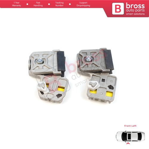 Window Regulator Repair Clips LA+LB Front Left Door for VW Golf Bora Jetta MK4 A4 1J 1997-2006 Peugeot 607 1999-2010 1J3837461