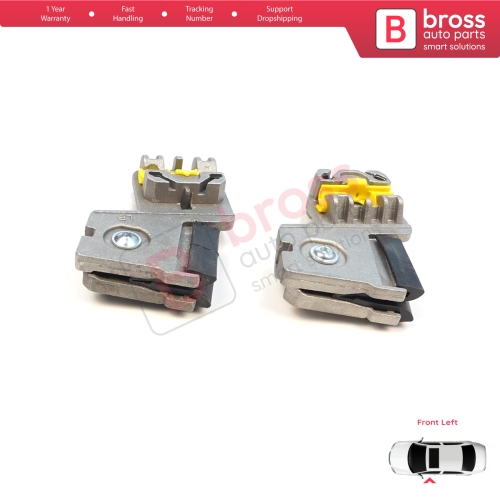 Window Regulator Repair Clips LA+LB Front Left Door for VW Golf Bora Jetta MK4 A4 1J 1997-2006 Peugeot 607 1999-2010 1J3837461