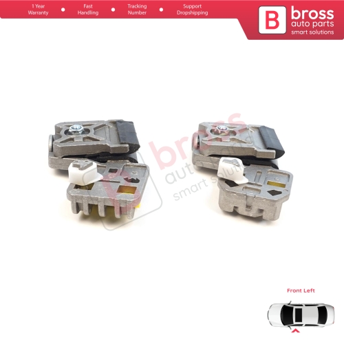 Window Regulator Repair Clips LA+LB Front Left Door for VW Golf Bora Jetta MK4 A4 1J 1997-2006 Peugeot 607 1999-2010 1J3837461