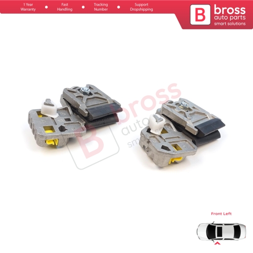 Window Regulator Repair Clips LA+LB Front Left Door for VW Golf Bora Jetta MK4 A4 1J 1997-2006 Peugeot 607 1999-2010 1J3837461