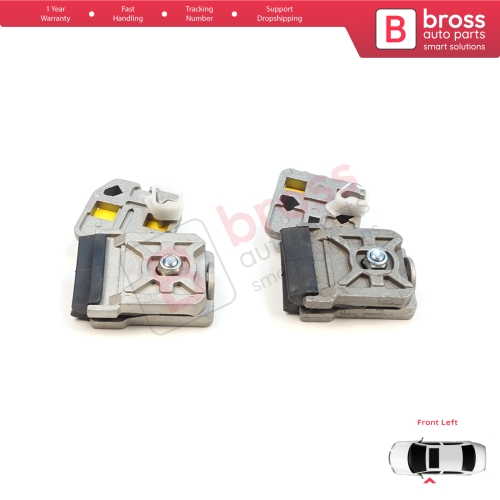 Window Regulator Repair Clips LA+LB Front Left Door for VW Golf Bora Jetta MK4 A4 1J 1997-2006 Peugeot 607 1999-2010 1J3837461