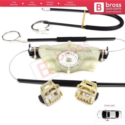 Power Window Regulator Repair Set Front Left Door for Skoda Fabia MK1 1999-2008 4/5 Door Praktik Van 6Y1837461