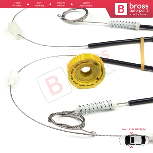Window Regulator Repair Kit Front Left or Right Door for BMW 5 Series E39 1996-03/1999 4/5 Door Pre-Facelift 51338159831 51338159832