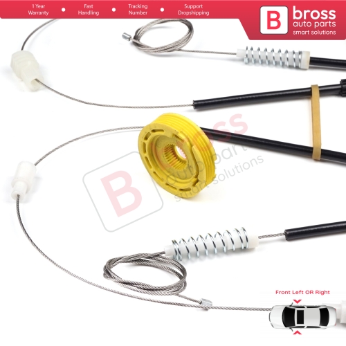 Window Regulator Repair Kit Front Left or Right Door for BMW 5 Series E39 1996-03/1999 4/5 Door Pre-Facelift 51338159831 51338159832