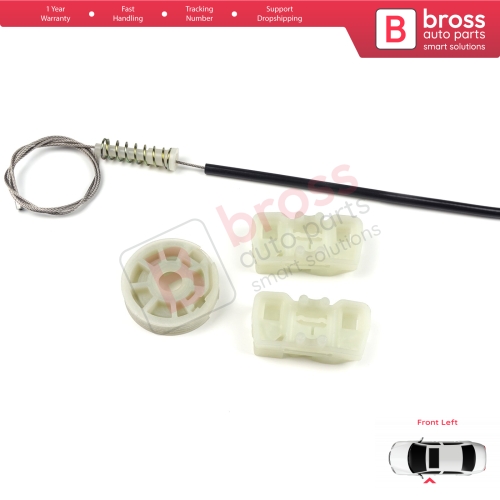 Power Window Regulator Repair Set Front Left Door for Land Rover Freelander MK1 L314 LN 1997-2006 3/5 Door LR006372