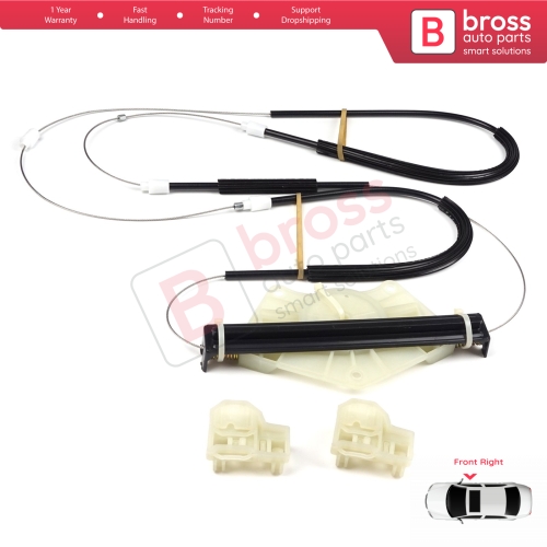 Window Regulator Repair Kit Front Right Door for VW Passat B5 B5.5 3B 3BG Skoda Superb MK1 B5 3U 3B1837462