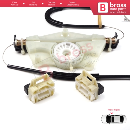 Power Window Regulator Repair Set Front Right Door for Skoda Fabia MK1 1999-2008 4/5 Door Praktik Van 6Y1837462