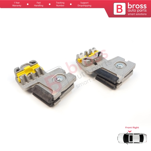 Window Regulator Repair Clips RA+RB Front Right Door for VW Golf Bora Jetta MK4 A4 1J 1997-2006 Peugeot 607 1999-2010 1J3837462