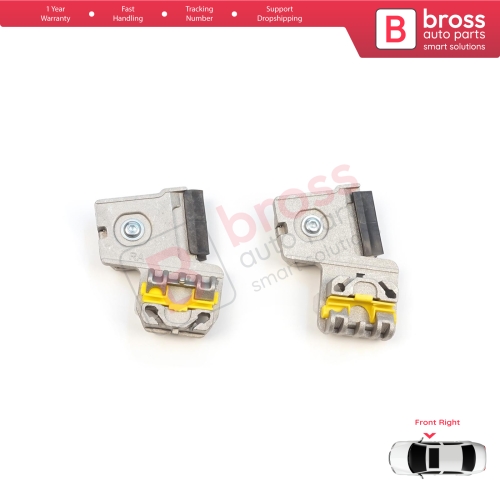 Window Regulator Repair Clips RA+RB Front Right Door for VW Golf Bora Jetta MK4 A4 1J 1997-2006 Peugeot 607 1999-2010 1J3837462