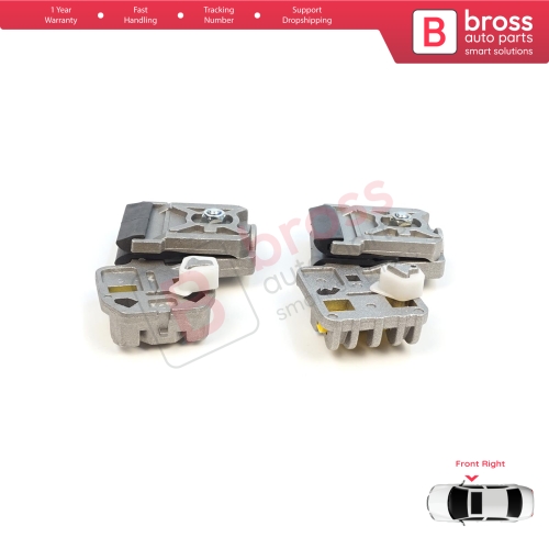 Window Regulator Repair Clips RA+RB Front Right Door for VW Golf Bora Jetta MK4 A4 1J 1997-2006 Peugeot 607 1999-2010 1J3837462