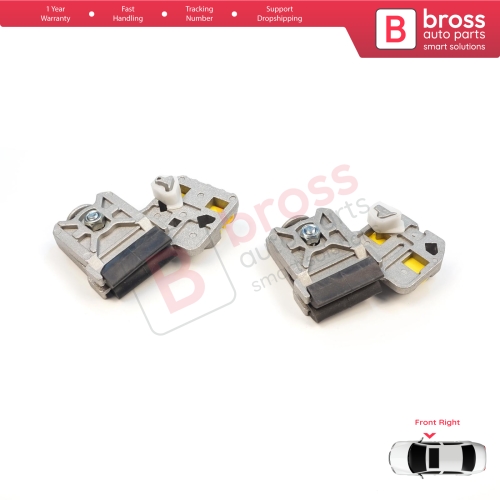 Window Regulator Repair Clips RA+RB Front Right Door for VW Golf Bora Jetta MK4 A4 1J 1997-2006 Peugeot 607 1999-2010 1J3837462