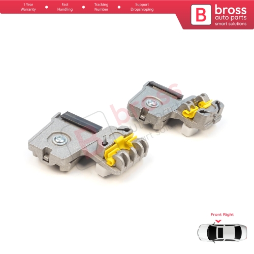 Window Regulator Repair Clips RA+RB Front Right Door for VW Golf Bora Jetta MK4 A4 1J 1997-2006 Peugeot 607 1999-2010 1J3837462