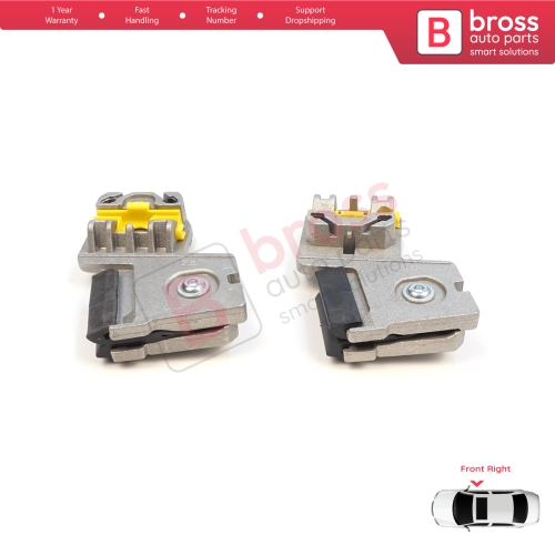 Window Regulator Repair Clips RA+RB Front Right Door for VW Golf Bora Jetta MK4 A4 1J 1997-2006 Peugeot 607 1999-2010 1J3837462