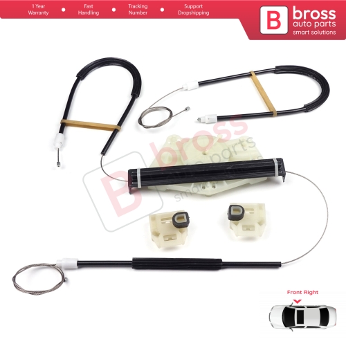 Power Window Regulator Repair Set Front Right Door for Seat Leon MK1 1M1 1999-2006 Seat Toledo MK2 1M2 1998-2004 4/5 Door 1M0837462A