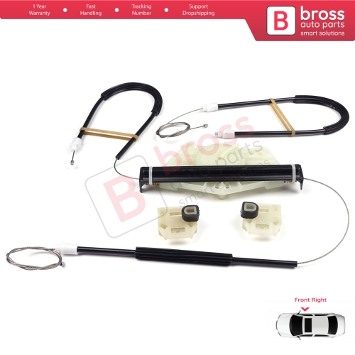 Power Window Regulator Repair Set Front Right Door for Seat Leon MK1 1M1 1999-2006 Seat Toledo MK2 1M2 1998-2004 4/5 Door 1M0837462A