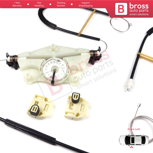 Power Window Regulator Repair Set Front Left Door for Seat Leon MK1 1M1 1999-2006 Seat Toledo MK2 1M2 1998-2004 4/5 Door 1M0837461A