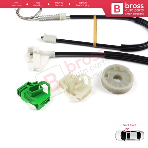Power Window Regulator Repair Set Front Right Door for Skoda Octavia MK1 1U 1996-2000 Pre-Facelift 1U0837462