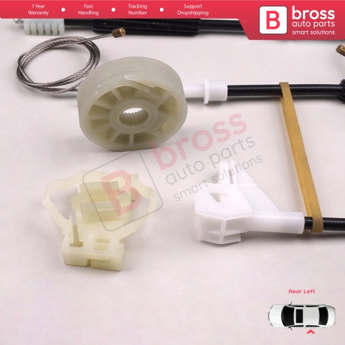 Power Window Regulator Repair Set Rear Left Door for Skoda Octavia MK1 1U 1996-2000 Pre-Facelift 1U0839461