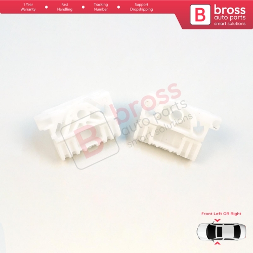 Window Regulator Repair Clips A+B Front for Renault Clio MK3 BR CR KR SR 2005-2014 5-Door 8200191148 8200291147