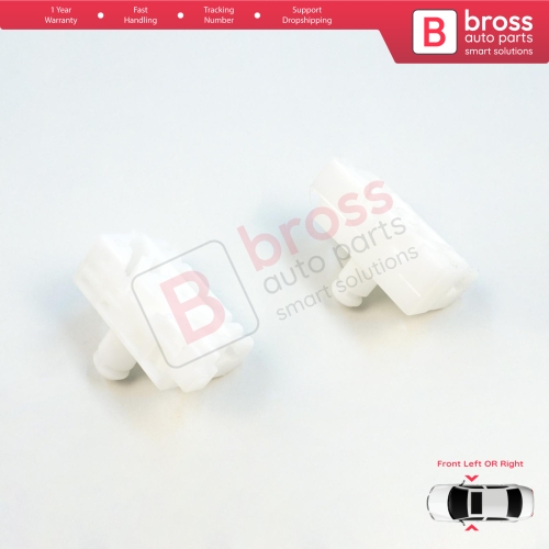 Window Regulator Repair Clips A+B Front for Renault Clio MK3 BR CR KR SR 2005-2014 5-Door 8200191148 8200291147