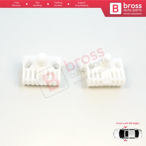 Window Regulator Repair Clips A+B Front for Renault Clio MK3 BR CR KR SR 2005-2014 5-Door 8200191148 8200291147