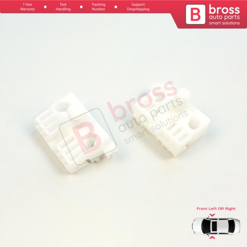 Window Regulator Repair Clips A+B Front for Renault Clio MK3 BR CR KR SR 2005-2014 5-Door 8200191148 8200291147