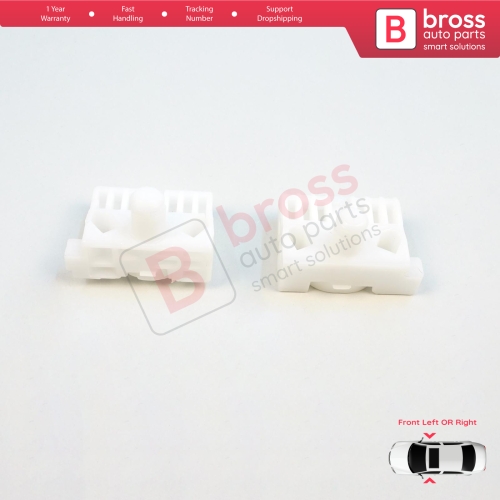 Window Regulator Repair Clips A+B Front for Renault Clio MK3 BR CR KR SR 2005-2014 5-Door 8200191148 8200291147