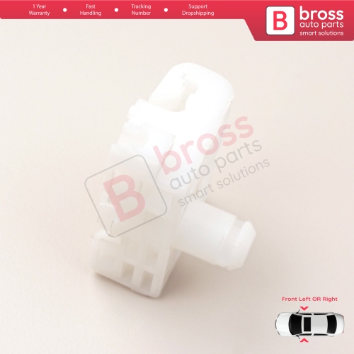 Window Regulator Repair Clips B Front for Renault Clio MK3 BR CR KR SR 2005-2014 5-Door 8200191148 8200291147